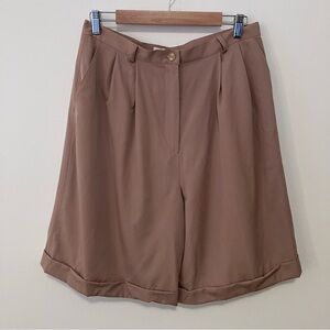 VTG Talbots Women’s 16 Wool Pleated High Rise Walking Shorts Preppy Old Money